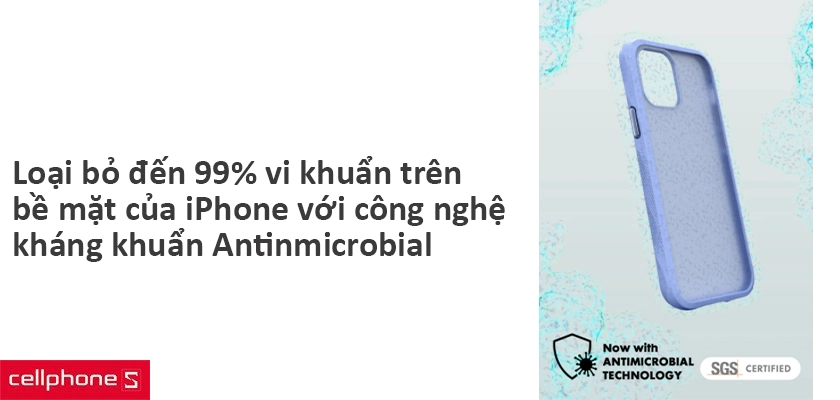 Bảo vệ bề mặt iPhone khỏi vi khuẩn với công nghệ Antinmicrobial