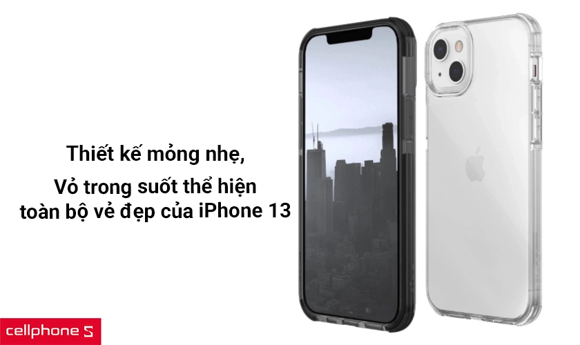 Ốp lưng iPhone 13 Raptic Clear