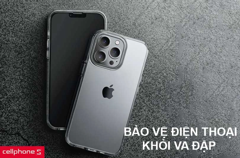 Bảo vệ điện thoại khỏi va đập với lớp bảo vệ kép