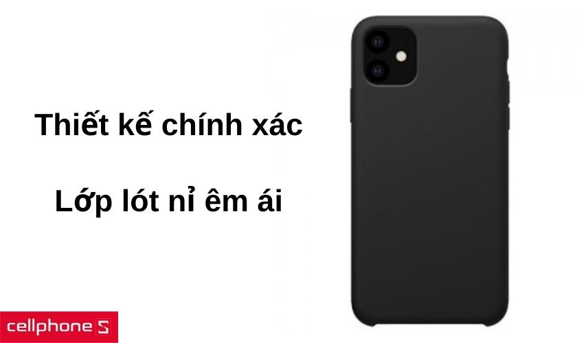 Thiết kế chính xác cùng lớp lót nỉ êm ái cho lưng máy