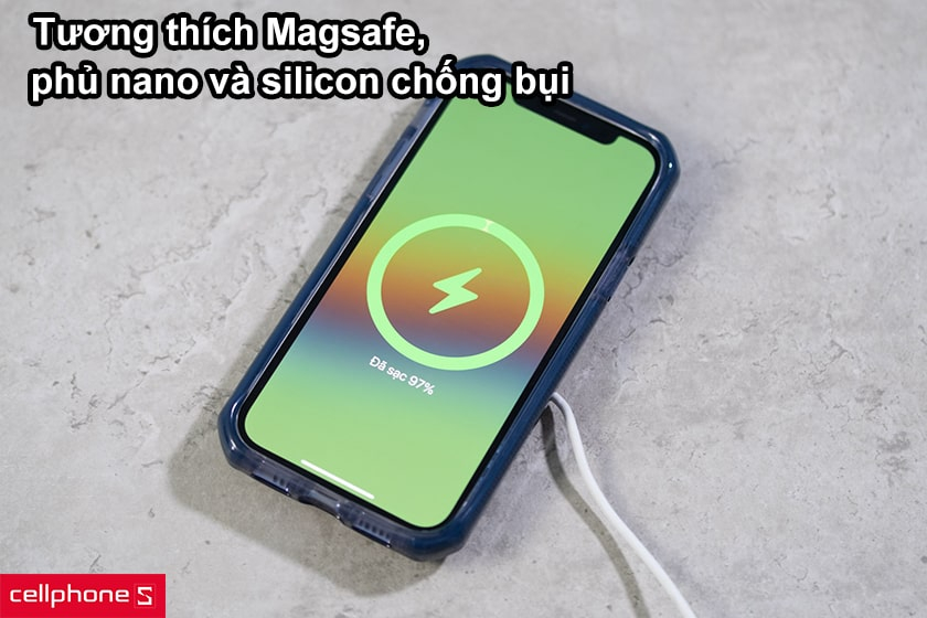 Tương thích Magsafe, hoàn thiện phủ nano và silicon chống bụi