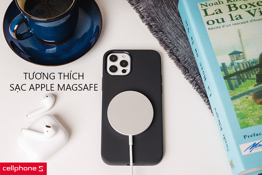 Thiết kế hiện đại cho khả năng tương thích với sạc Apple Magsafe