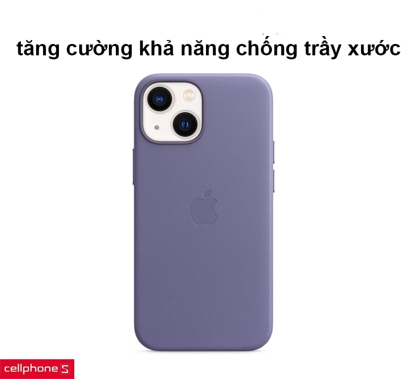 Ốp lưng Apple Leather Case hỗ trợ MagSafe cho iPhone 13 Mini Chính hãng