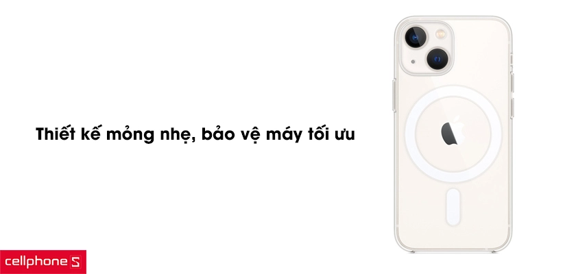 Thiết kế mỏng nhẹ, bảo vệ máy tối ưu