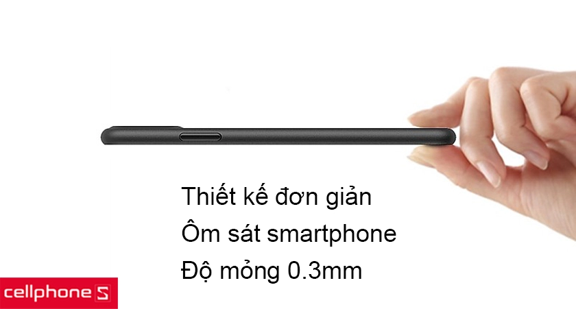 Thiết kế đơn giản, vừa vặn với iPhone 11 và độ mỏng 0.3mm ấn tượng