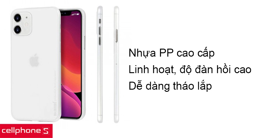 Chất liệu nhựa PP cao cấp, linh hoạt, dễ dàng tháo lắp
