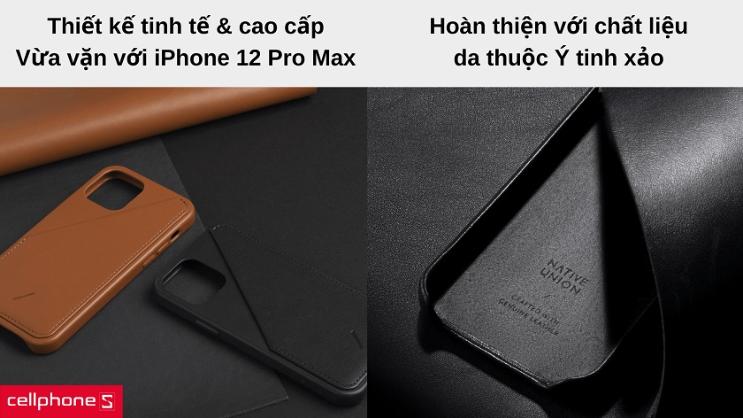 Thiết kế vừa vặn, nhẹ nhàng, hoàn thiện với lớp da Ý sang trọng