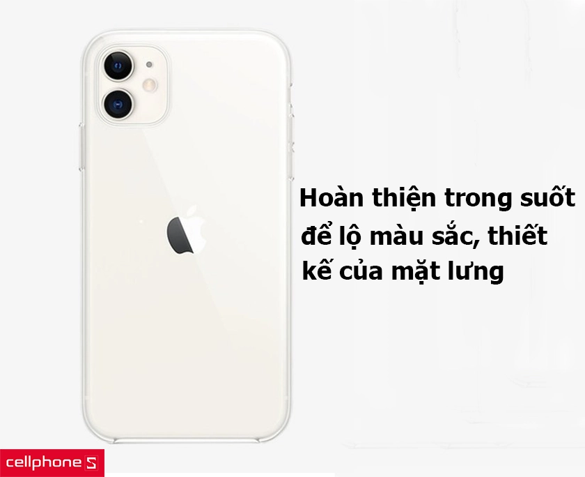 Hoàn thiện trong suốt để lộ vẻ đẹp mặt lưng