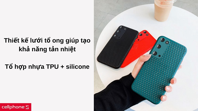 Thiết kế lưới tổ ong tản nhiệt độc đáo, vừa vặn với Galaxy A51