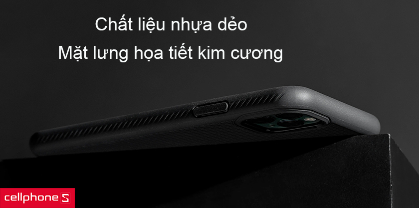 Chất liệu nhựa dẻo, TPU cao cấp, mặt lưng chống trơn trượt