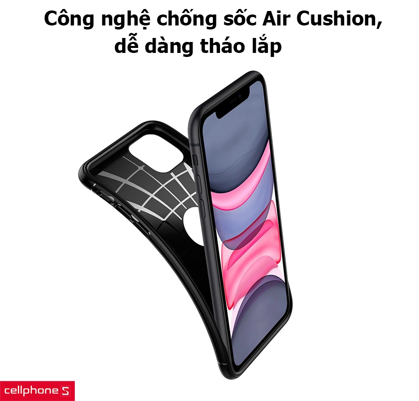 Công nghệ chống sốc Air Cushion, dễ dàng tháo lắp
