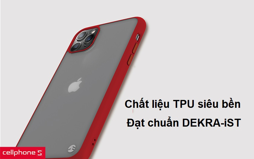 Chất liệu TPU siêu bền, đạt chuẩn DEKRA-iST của Đức