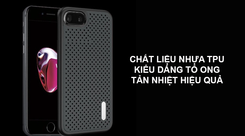 Chất liệu nhựa TPU cao cấp, kiểu dáng tổ ong giúp tản nhiệt hiệu quả