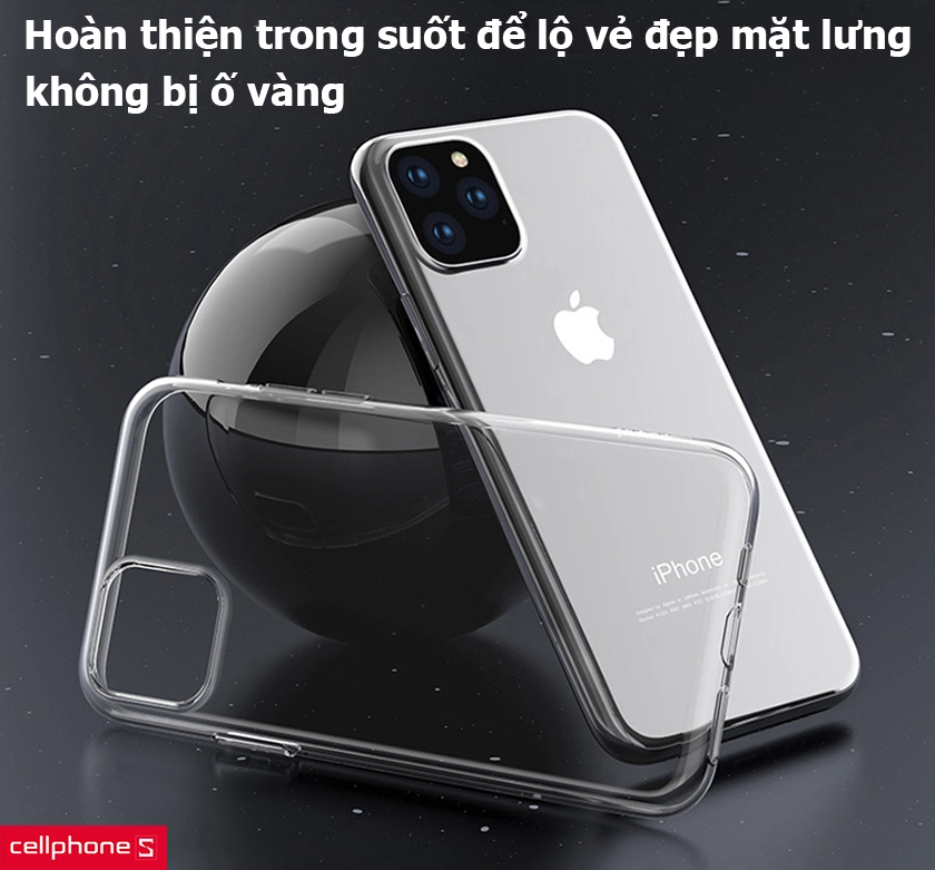 Hoàn thiện trong suốt để lộ vẻ đẹp mặt lưng, không bị ố vàng