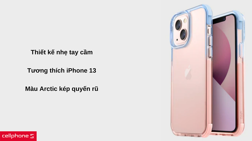Ốp lưng UNIQ Hybrid Combat Duo Arctic cho iPhone 13 - Bảo vệ ba lớp cứng cáp cho iPhone