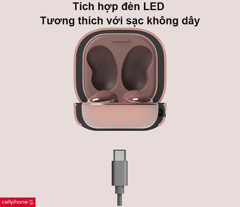 Ốp Samsung Galaxy Buds Live/Buds Pro/Buds 2 VRS design Modern Protective TPU