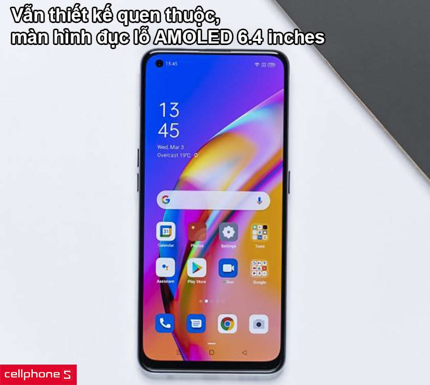 Vẫn thiết kế quen thuộc, màn hình đục lỗ AMOLED 6.4 inches