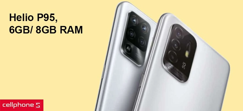 Hiệu năng ấn tượng với Helio P95, tùy chọn 6GB/ 8GB RAM