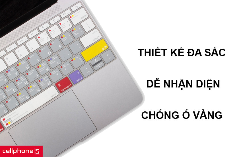 Thiết kế đa sắc giúp dễ dàng nhận diện cùng khả năng chống ố vàng theo thời gian