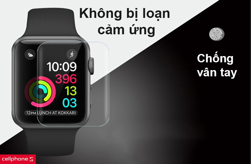 Không bám vân tay, không bị loạn cảm ứng sau khi dán