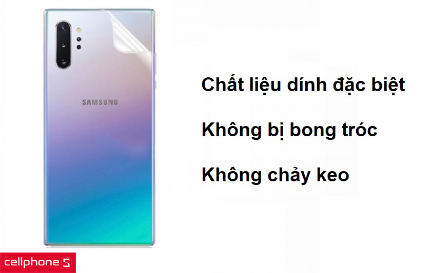 Sử dụng chất liệu dính cực chắc, không lo chảy keo