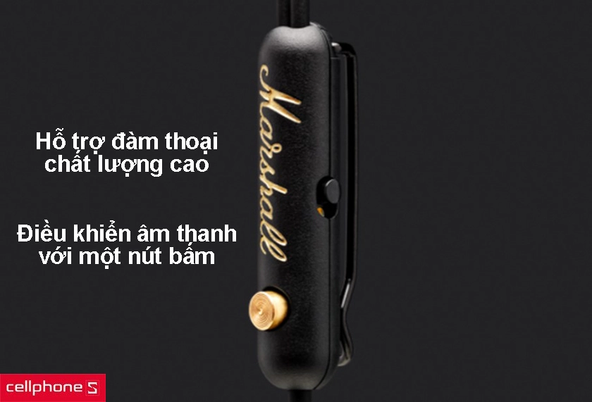 Hỗ trợ microphone chất lượng cao, điều khiển âm thanh bằng nút bấm