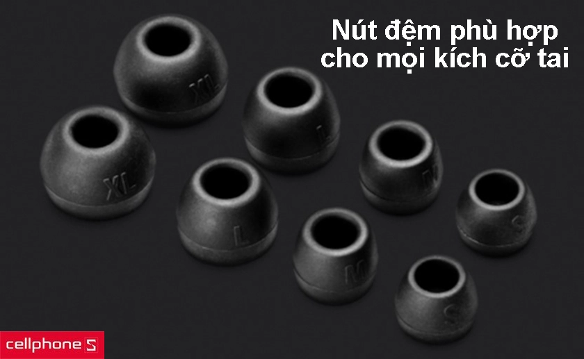 Đệm tai nghe cao cấp, phù hợp với mọi kích cỡ tai của người nghe