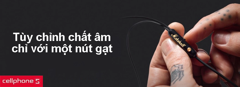 Nút gạt chuyển đổi EQ 2 chế độ nghe thông minh