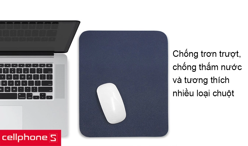 Chống trơn trượt và không thấm nước, dễ dàng vệ sinh, tương thích nhiều loại chuột