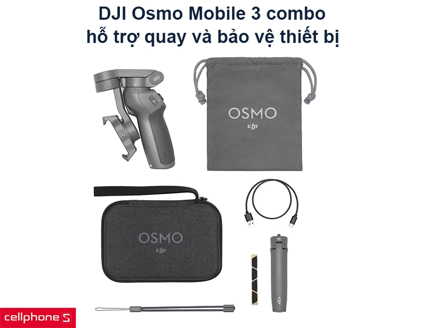 Phiên bản DJI Osmo Mobile 3 combo ấn tượng
