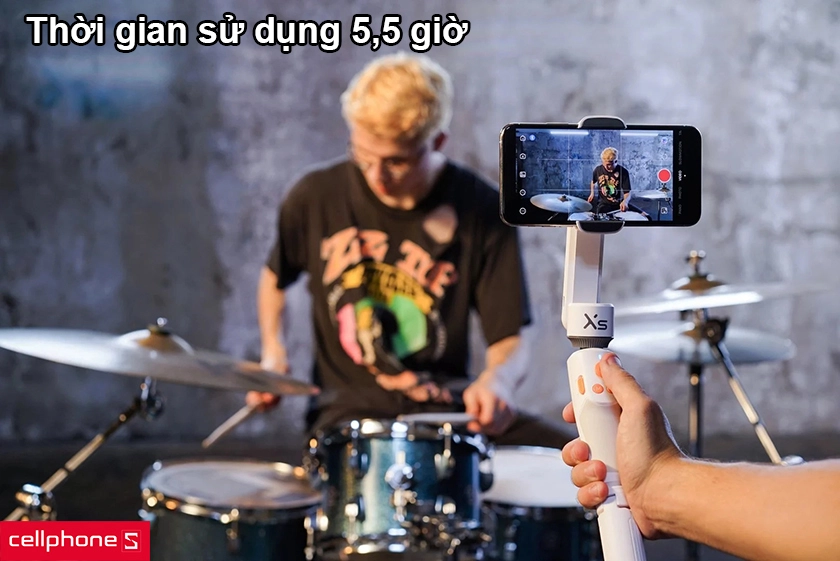 tích hợp đèn LED báo pin, sử dụng hơn 5 giờ