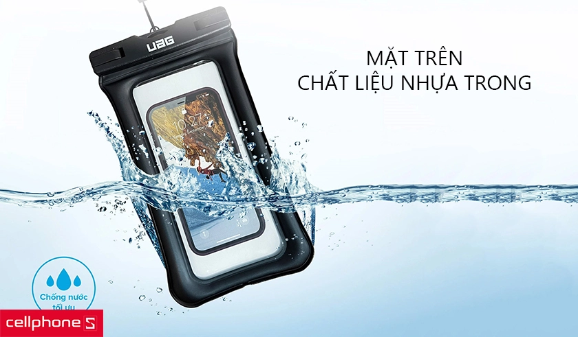 Mặt trên làm từ chất liệu nhựa trong cao cấp, thoải mái lướt web, quay phim