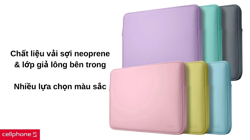 Làm từ chất liệu vải sợi neoprene, đa dạng màu sắc cho từng cá tính riêng
