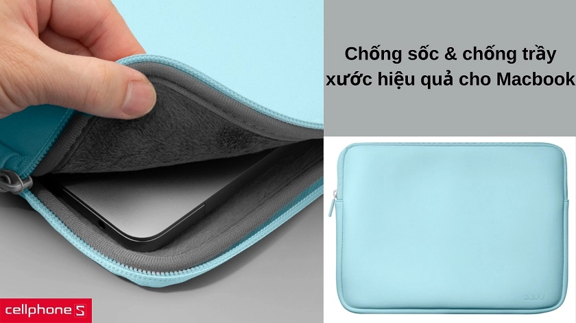 Chống sốc hiệu quả từ bên trong cho Macbook luôn bền vững
