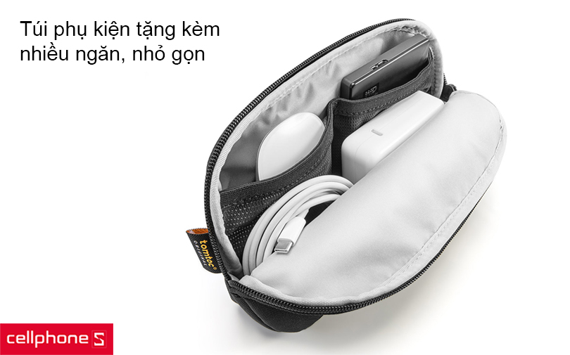 Túi phụ kiện tặng kèm mang theo nhiều vật dụng hơn