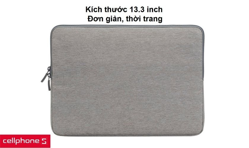 Kích thước 13.3 inch và vẻ ngoài đơn giản, thời trang