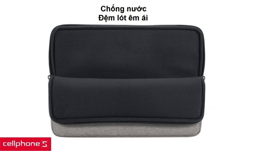 Chất liệu chống nước, đệm êm ái bên trong và bảo vệ laptop khỏi hơi ẩm