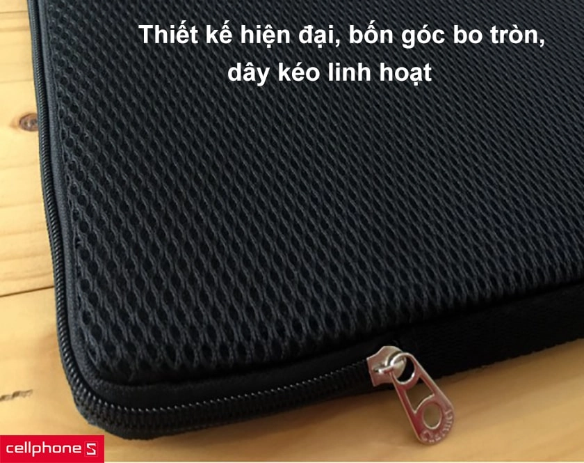 Thiết kế hiện đại, bốn góc bo tròn, dây kéo linh hoạt