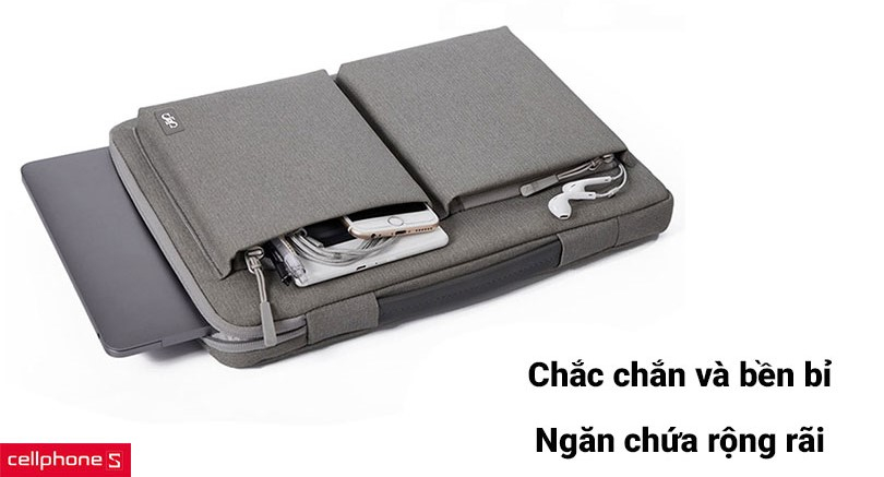 Thiết kế chắc chắn và bền bỉ, ngăn chứa rộng rãi