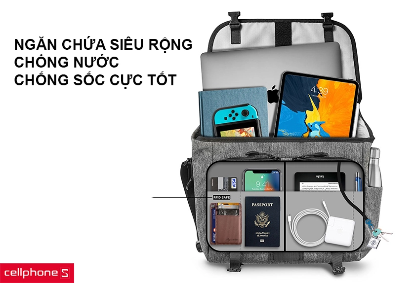 Nhiều ngăn đựng