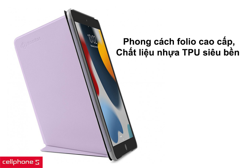 Thiết kế bao da iPad Gen 9 Tomtoc Vertica