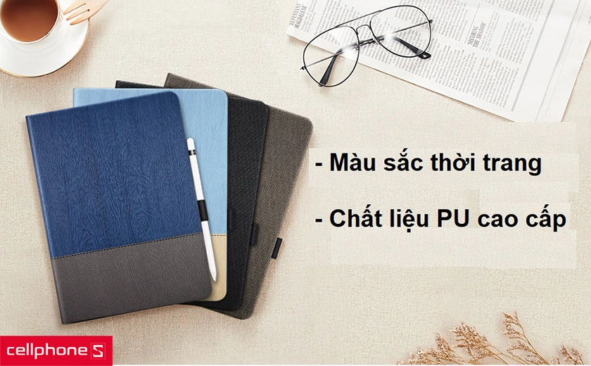 Bao da ERS Urban Premium Folio chất liệu PU cao cấp, màu sắc thời trang