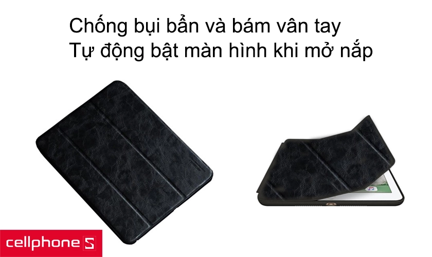 Chống bụi bẩn và bám vân tay, tự động bật màn hình khi mở nắp