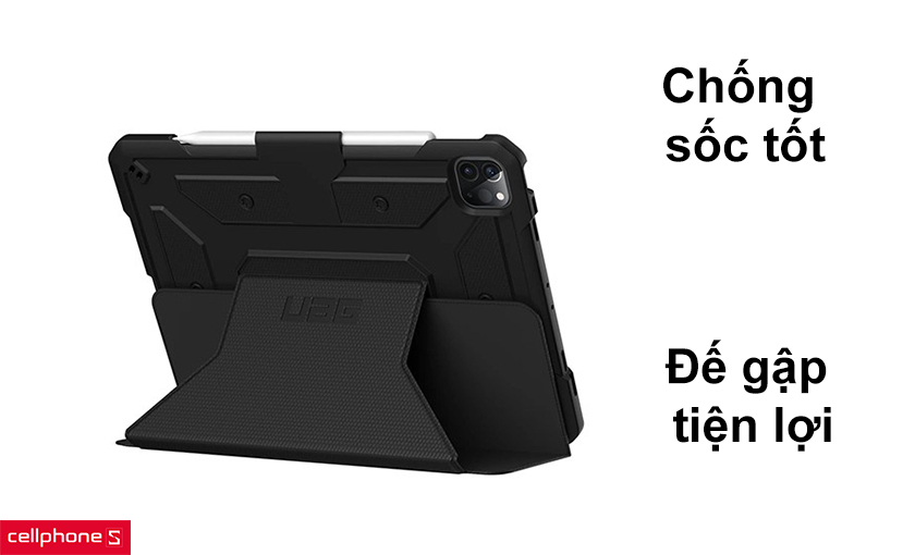 Chống sốc tốt, đế gập tiện lợi