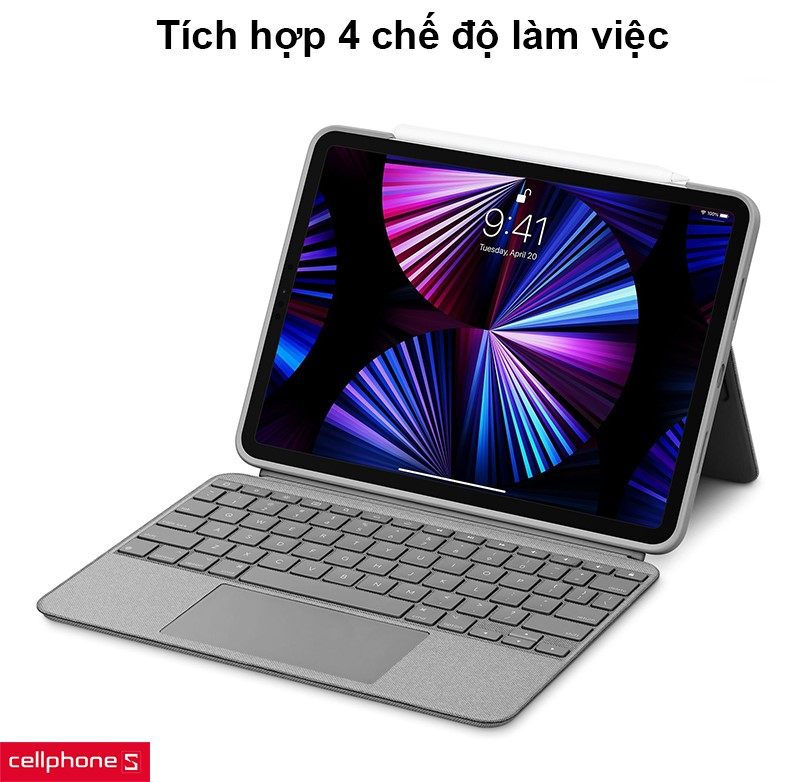 Bao da Logitech Combo Touch iPad 10.2 2021
