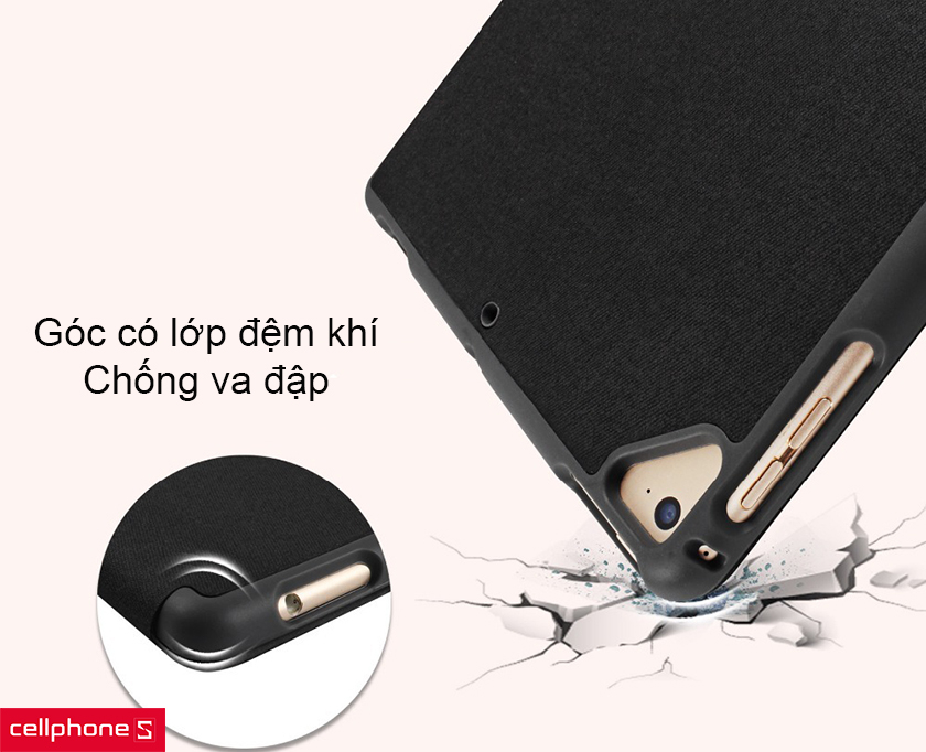 Góc có lớp đệm khí chống va đập