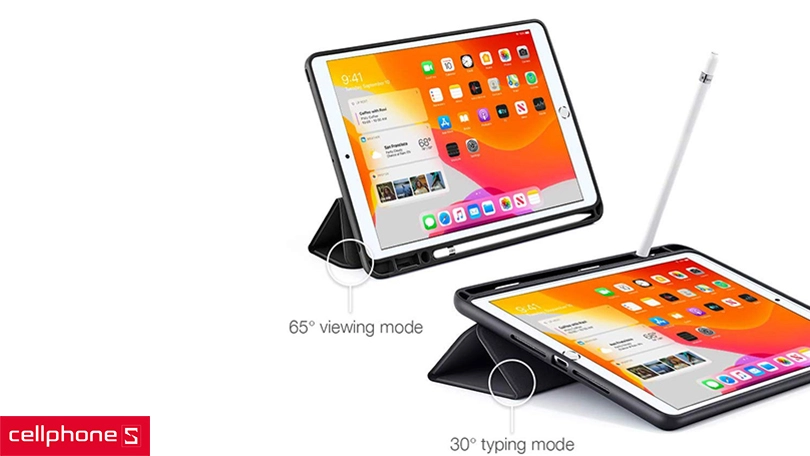 Đánh giá thiết kế bao da iPad Gen 9 ESR Rebound Pencil