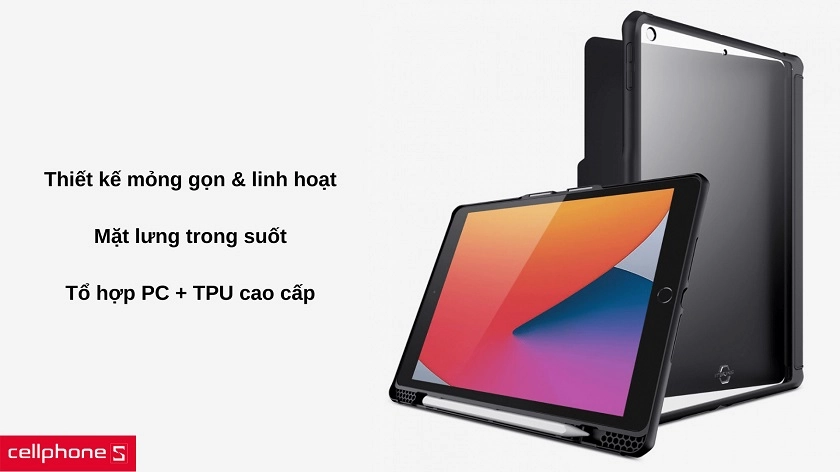 Bao da iPad 10.2 2020 Itskins Hybrid Solid Folio