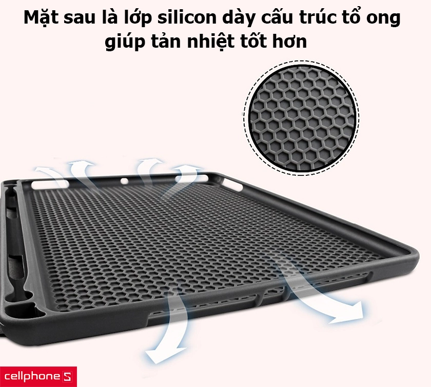 lớp silicon dày ở mặt lưng