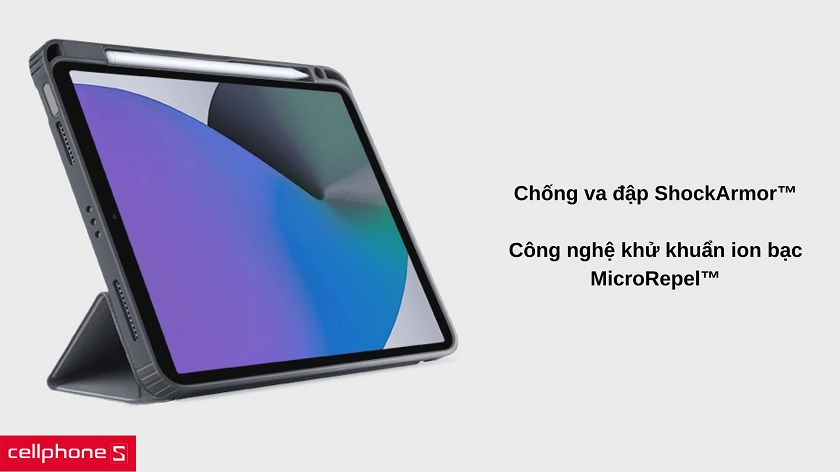 Bao da iPad Pro 12.9 2021 UniQ Moven Antimicrobial